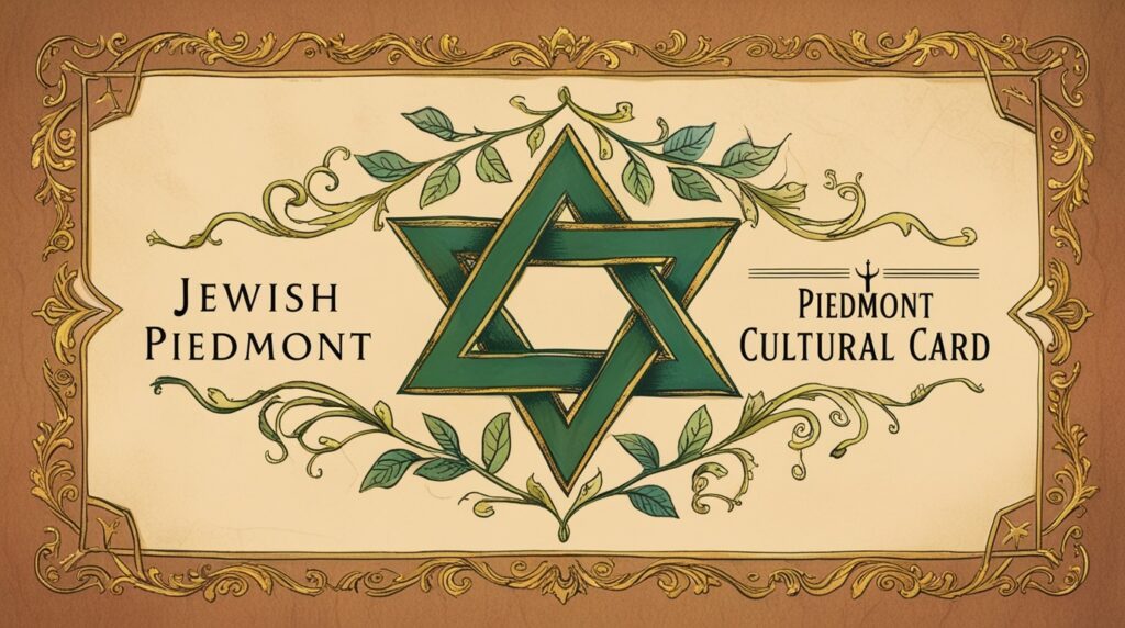 Jewish Piedmont Cultural Card for exploring Jewish heritage in the Piedmont region