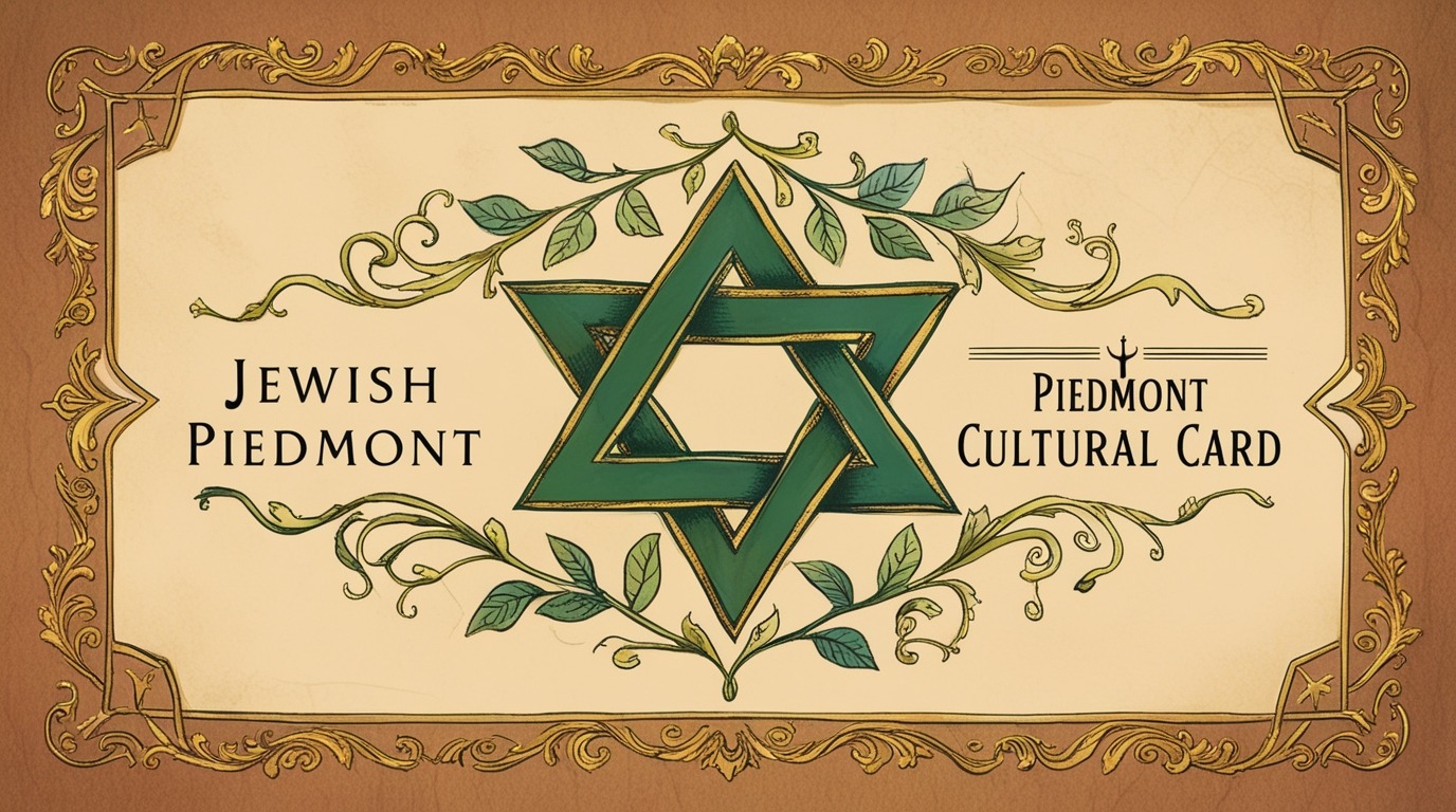 Jewish Piedmont Cultural Card for exploring Jewish heritage in the Piedmont region